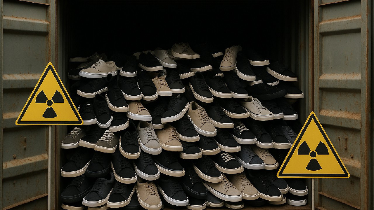 On binlerce ayakkabıda radyasyon tespit edildi