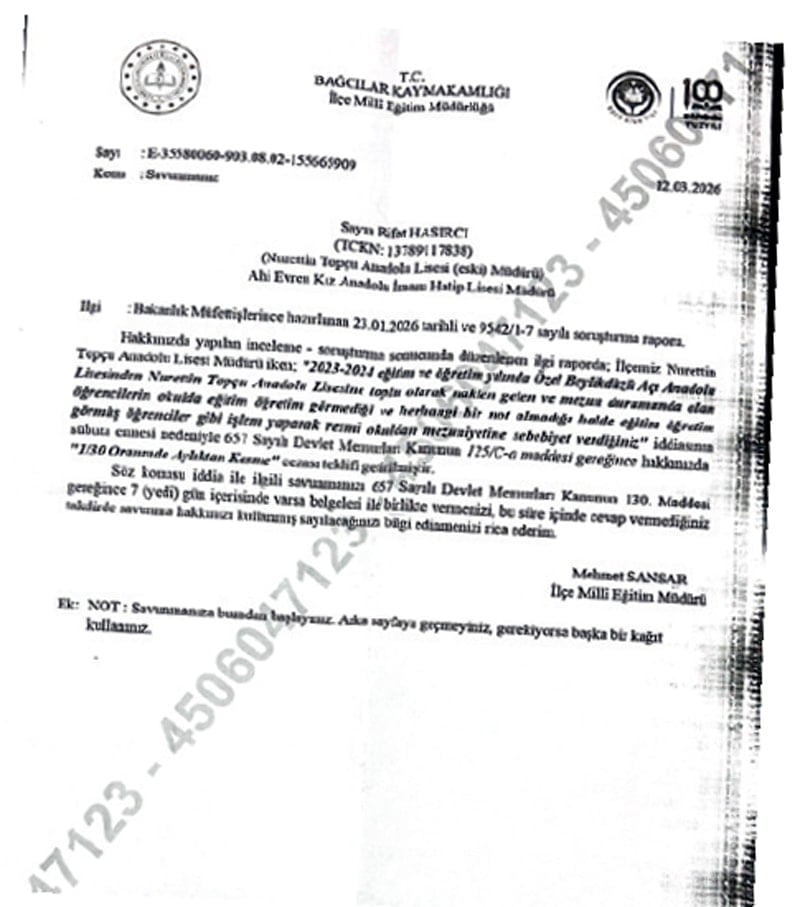 Hayalet öğrencilere diploma dağıtmanın cezası 2.588 TL